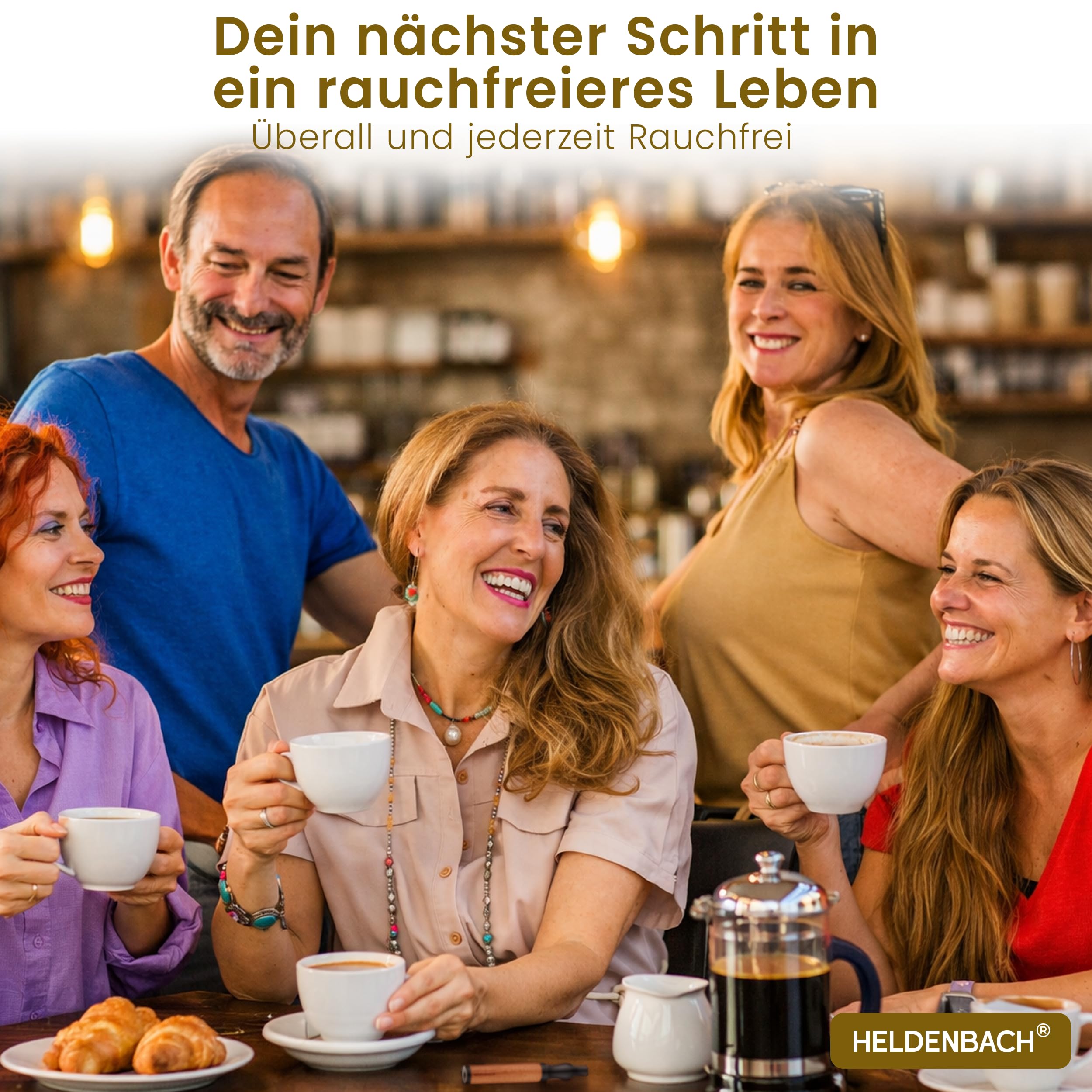 Rauchentwöhnung Atemkette mit mehr Widerstand – Premium Zigarettenersatz mit 18 Filter (Minze, Wassermelone, Kaffee) – Rauchfrei Hilfsmittel als nikotinfreie Alternative mit Geschmack