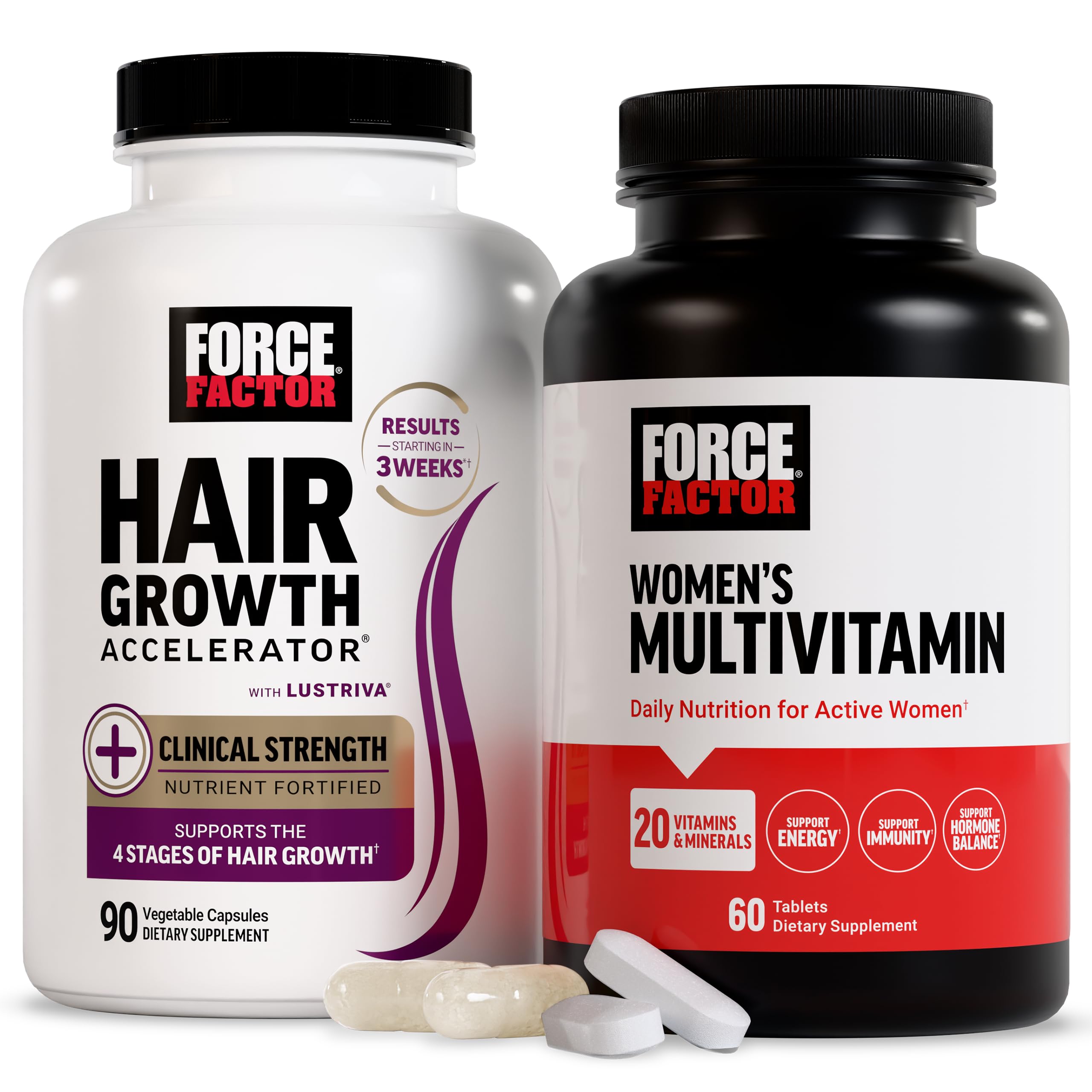 Amazon.com: Force Factor Hair Growth Accelerator Capsules 