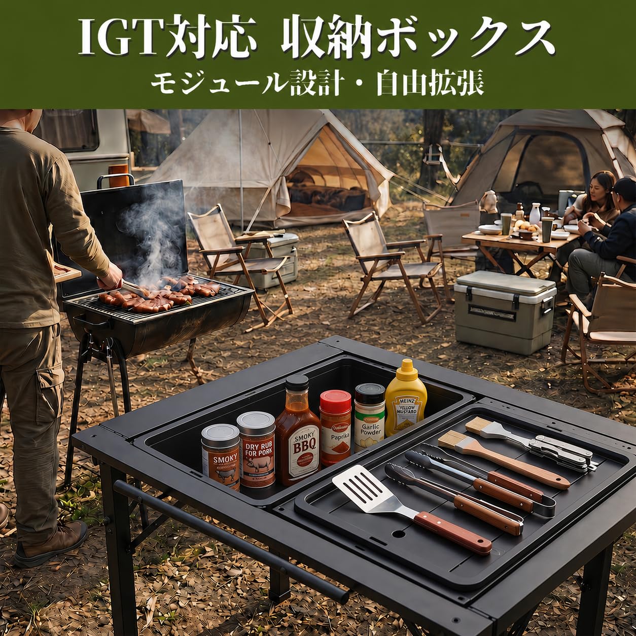 Amazon.co.jp: k-outdoor IGT収納ボックス IGT1.0ユニット携帯収納