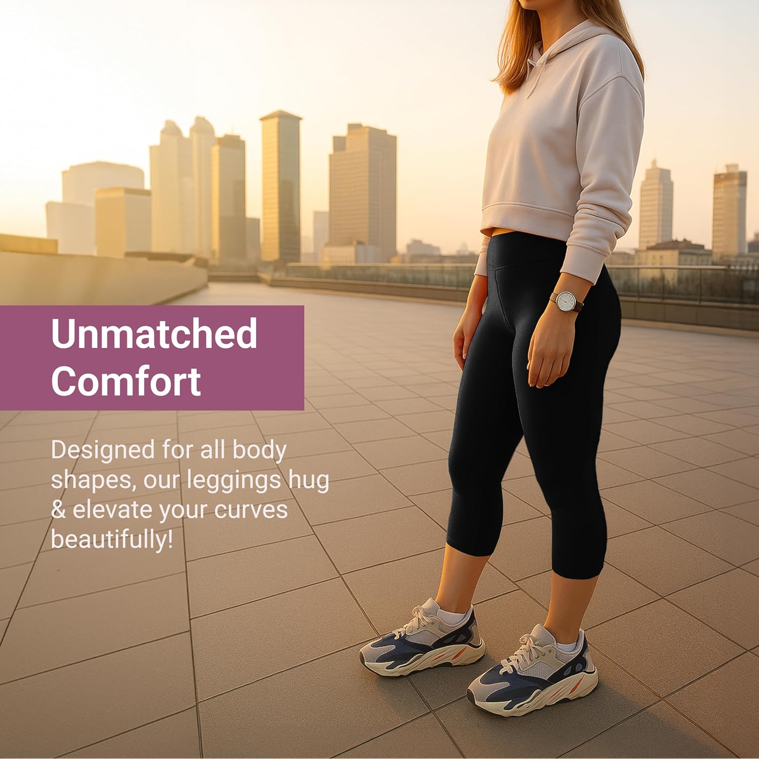 SATINA High Waisted Leggings for Women - Comfortable and Stretchy in Versatile Sizes and Colors - Image 2