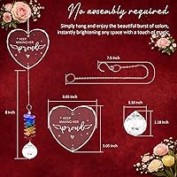 Vista 2 de Adornos de Navidad - Regalo de condolencia para la pérdida de un ser querido - Adorno atrapasueños - Creador de arcoíris de cristal - Decoración