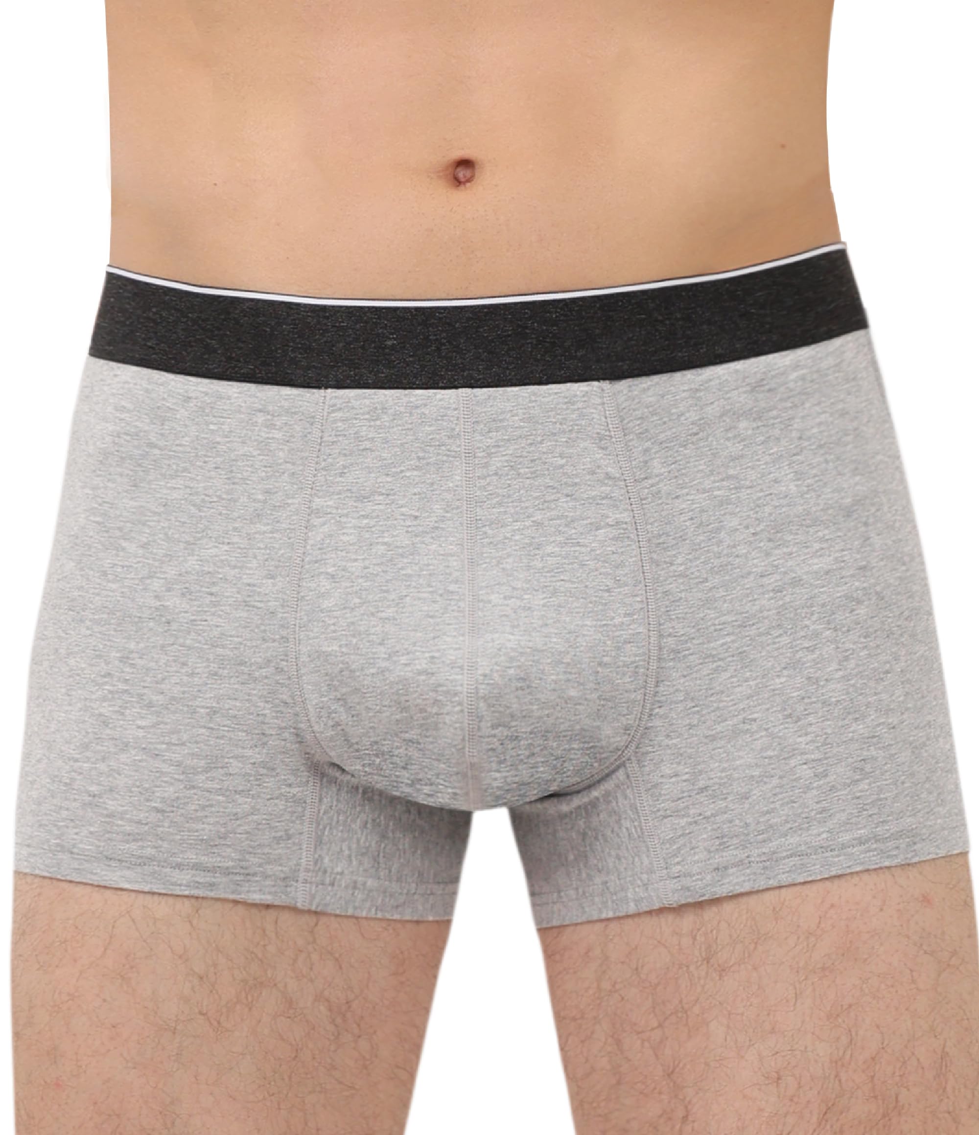 IRISMORII Mens Washable Incontinence Protective Underwear Reusable Bladder Leak Protection Boxer Brief 60 ml Absorbency 1 Pack (Gray, XL)