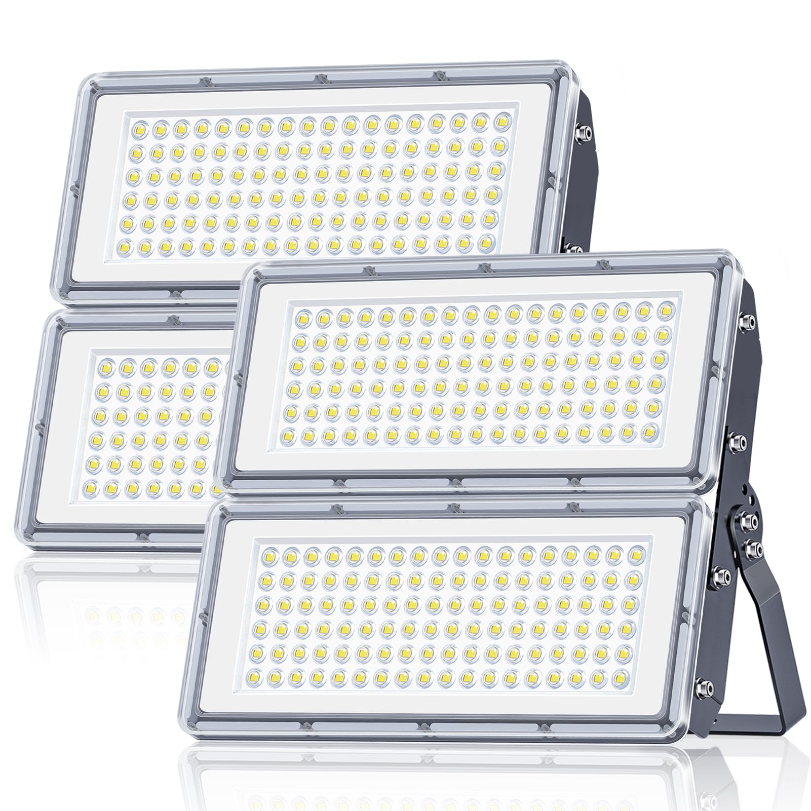200W Projecteur LED Extérieur - 2PACK 20000LM Lumineux Spot LED Extérieur avec Transformateur, Projecteur Exterieur Blanc Froid 7000k, IP67 Étanche Eclairage Exterieur pour Garage, Stade, Usines