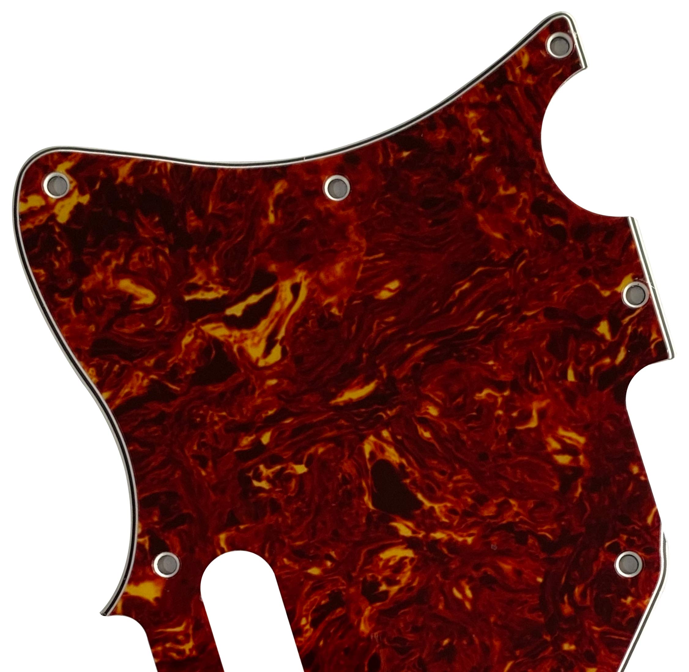 Guitar Parts For Fender Tele Merle Haggard F Hole Thinline Style Guitar Pickguard (4 Ply Red Tortoise)