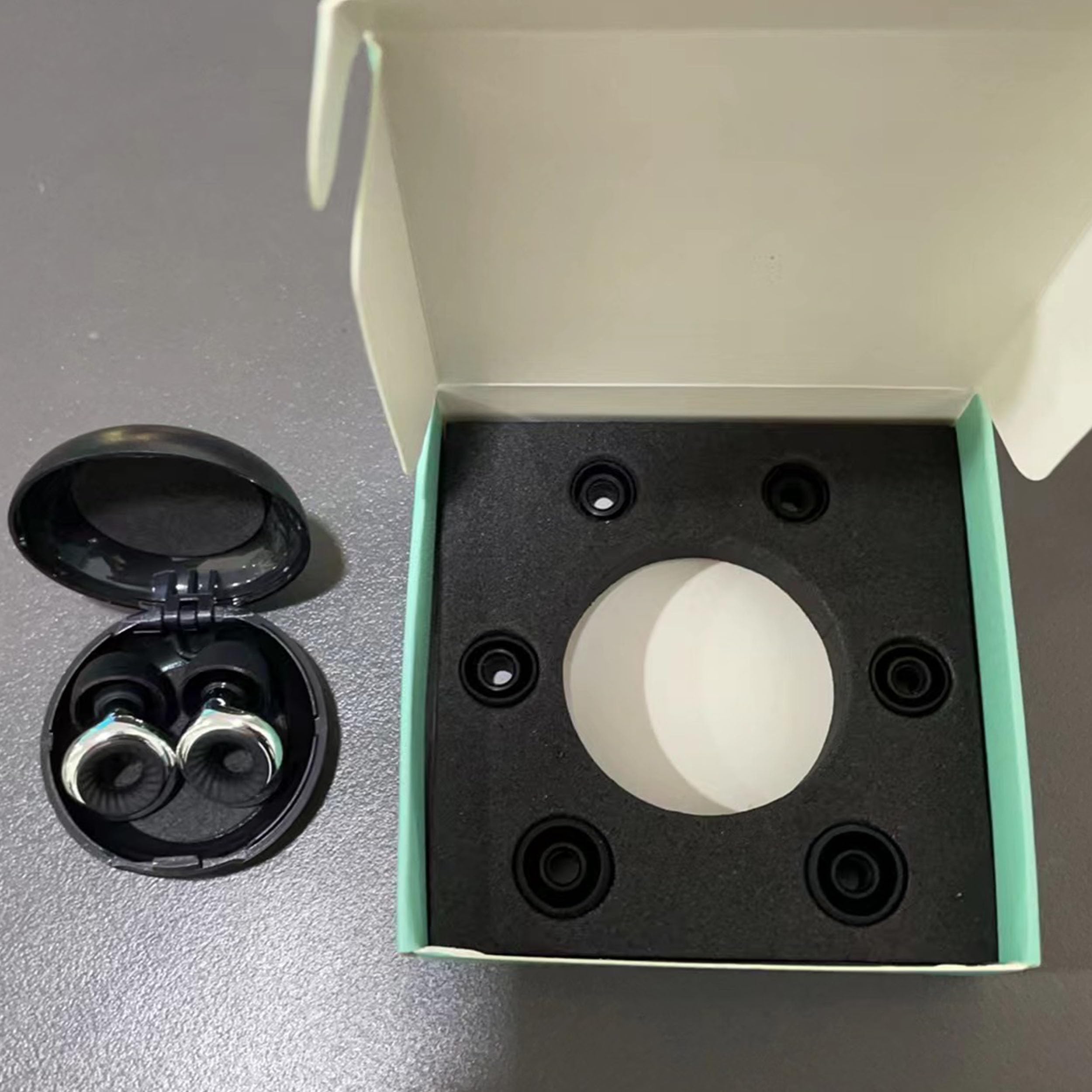Tapones para los oídos, tapones de silicona para reducción de ruido con almohadillas reemplazables, lavables y reutilizables, cancelación de ruido profesional para dormir (negro turbo)