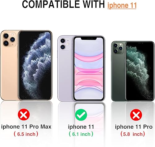 Miniatura 3 de [Paquete de 2+2] Soonear Protector de pantalla de vidrio templado + protector de lente de cámara compatible con iPhone 11 de 6.1 pulgadas [marco de