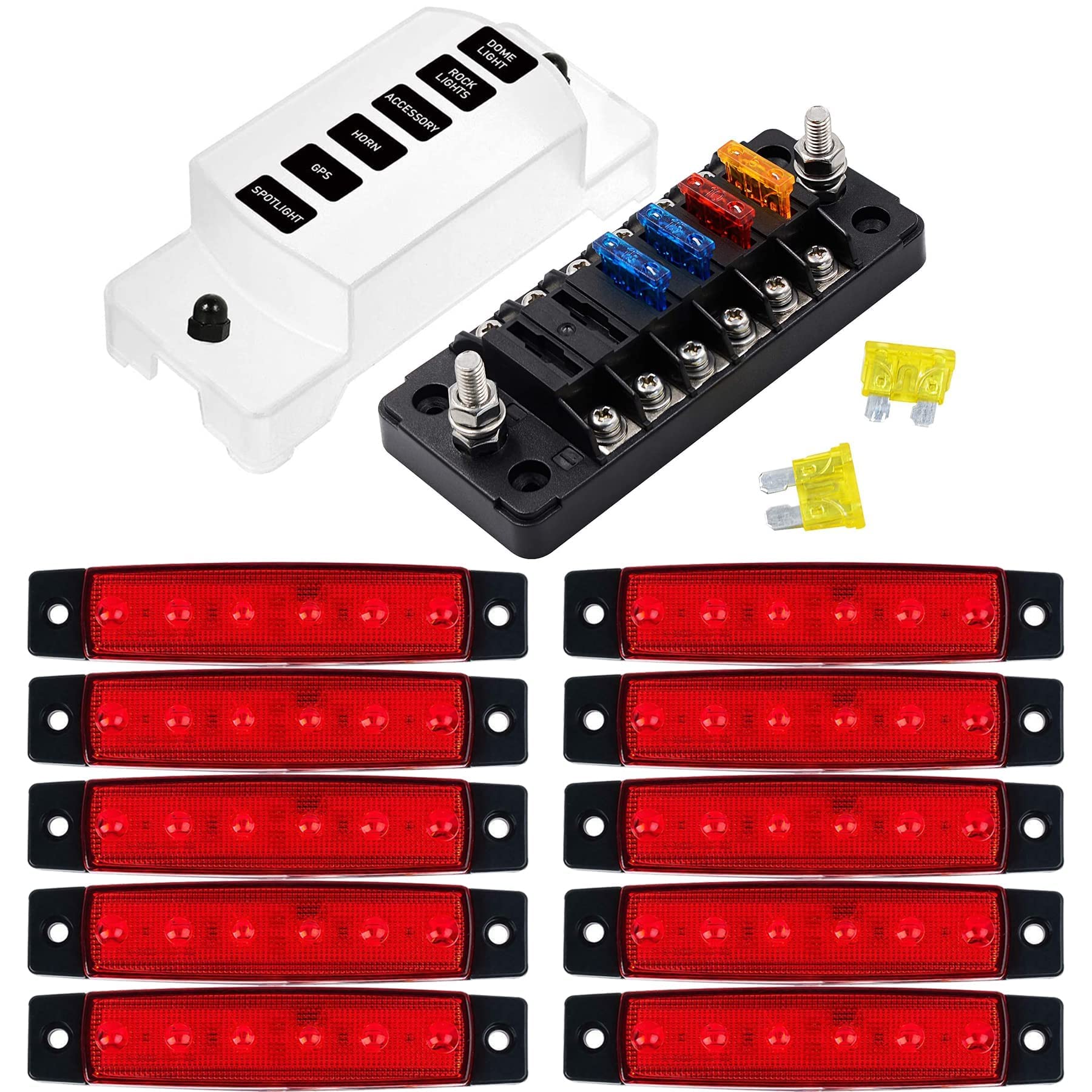 Buy PSEQT 3.8'' LED Boat Interior Lights Strip, Marine Courtesy Pontoon Lights Deck Transom