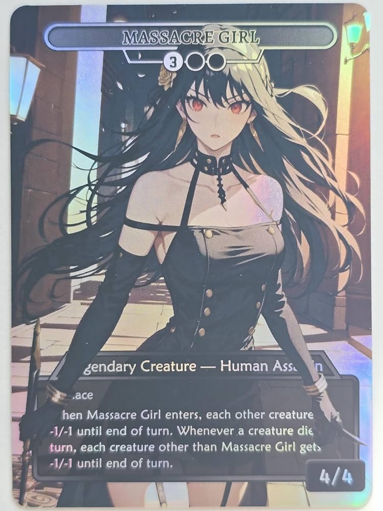 赤*黄様 Massacre Girl（foil版）アーティストプルーフ　mtg 赤*黄様 Massacre Girl（foil版）アーティストプルーフ mtg 赤*黄様