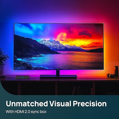 Miniatura 3 de Linkind Caja de sincronización HDMI 2.0, retroiluminación inteligente AI LumiSync Technology ET6, compatible con 4K 60Hz, retroiluminación LED para