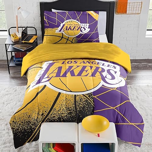 Miniatura 65 de NORTHWEST Atlanta Hawks - Juego de edredón con licencia oficial de la NBA, tamaño matrimonial/queen e individual/individual XL, ropa de cama suave