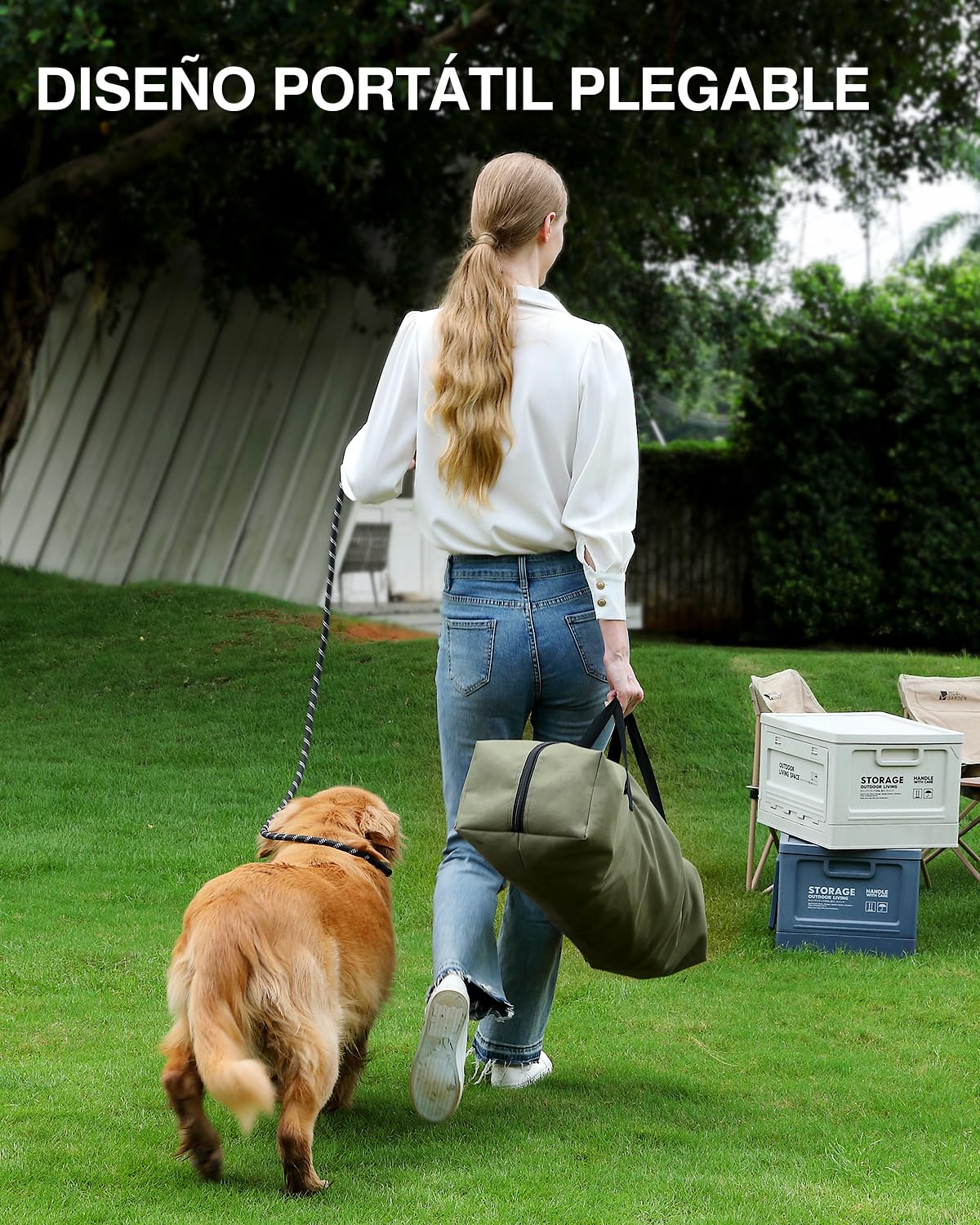 derimkcoa Jaula de viaje plegable para perros de 106 x 78 x 78 cm, jaula de viaje portátil y suave de instalación rápida para perros grandes de hasta 36 kg, caja de viaje plegable de 4 puertas con