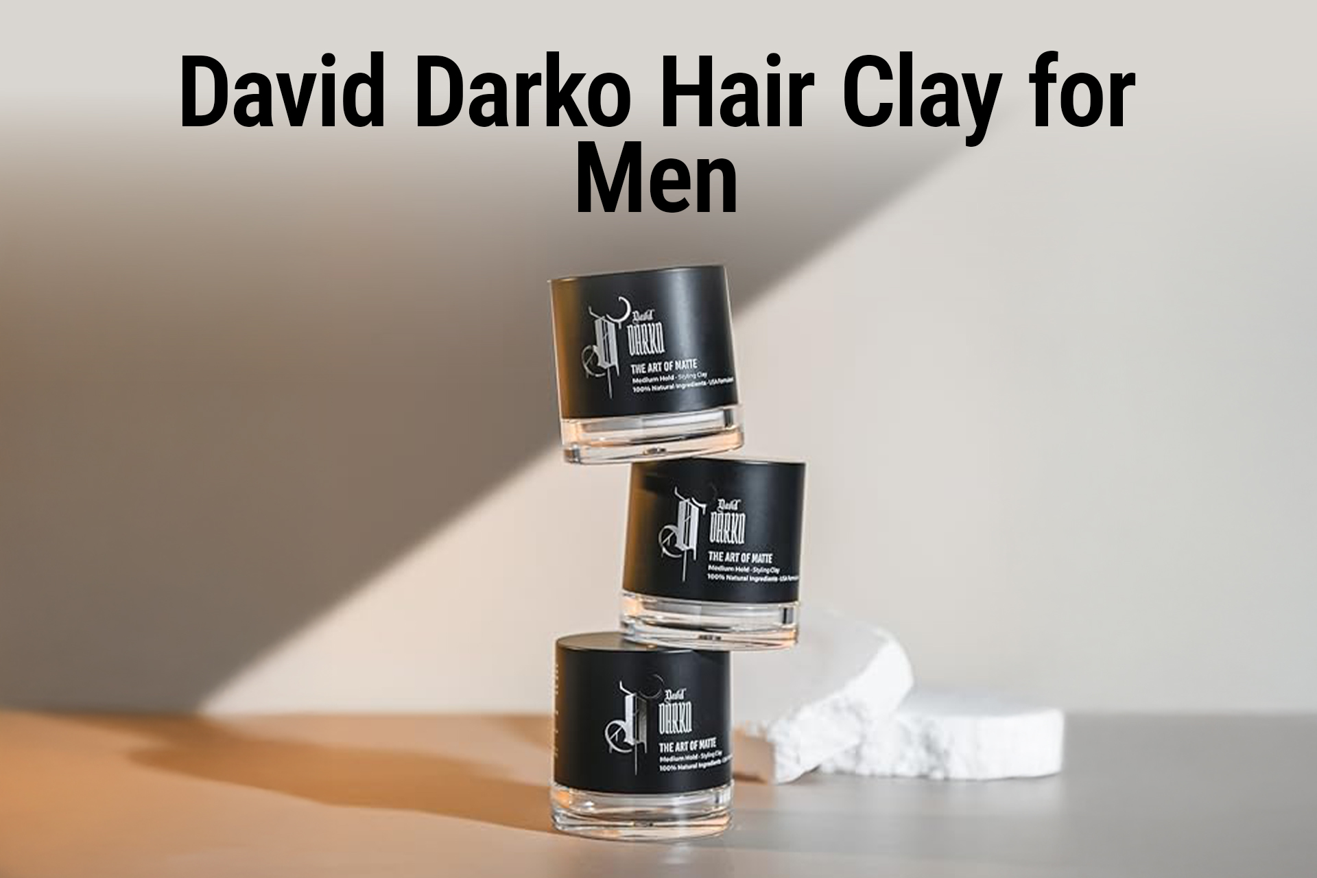 Amazon.com: David Darko Hair Clay for Men – 100% Natural Matte