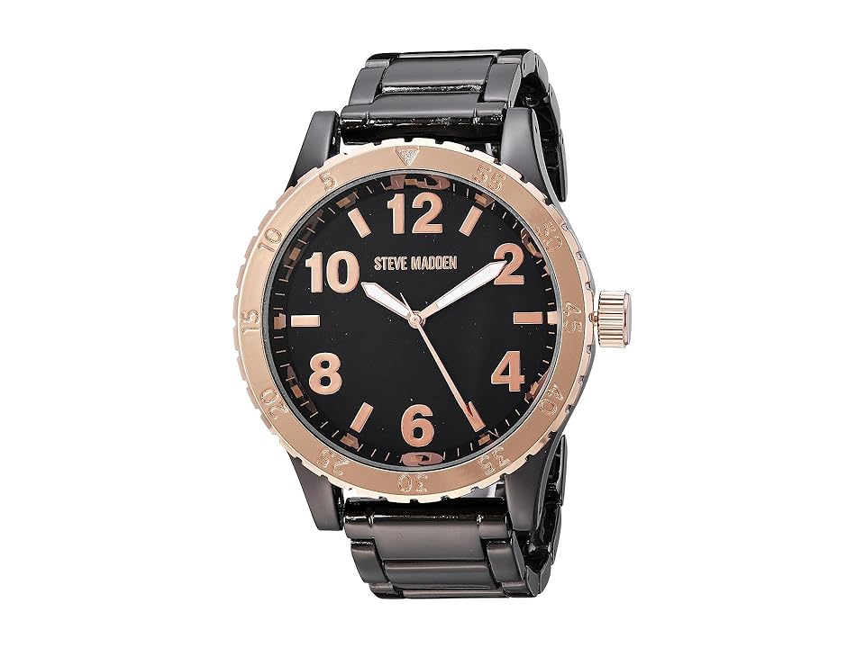 

Steve Madden SMW107GU-Q (Gun/Rose) Watches