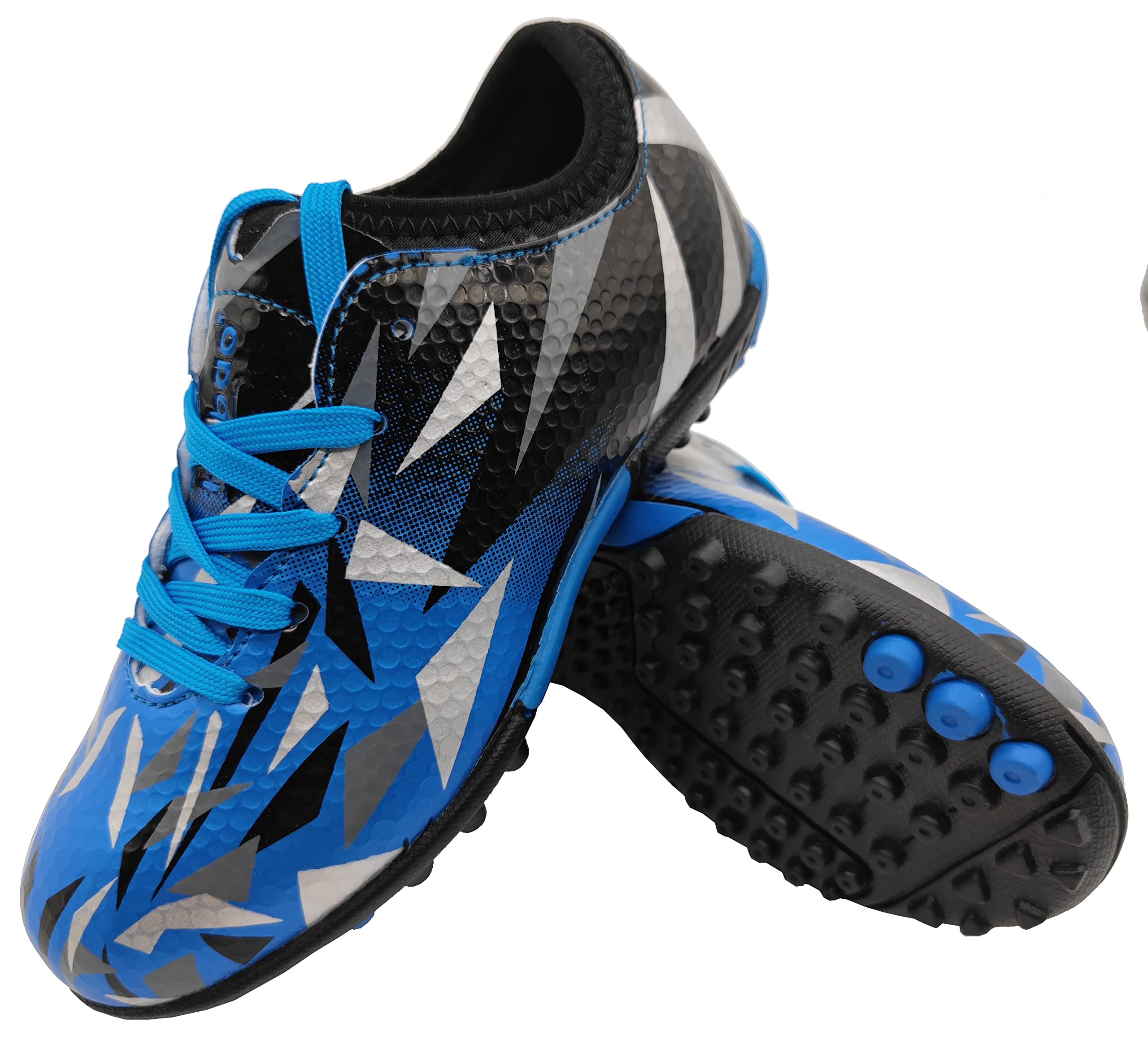 Dziecięce buty piłkarskie Turf Cleat Firm Ground Outdoor rozm. 30-40, niebieski, 37 EU