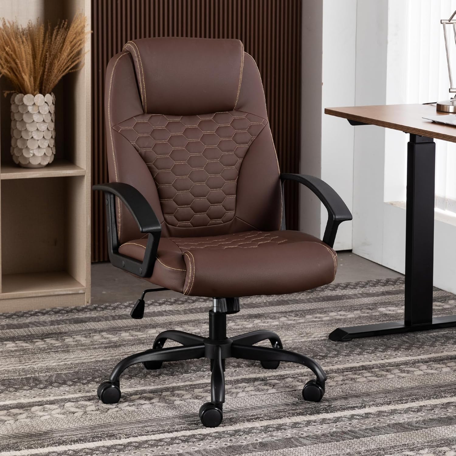 Office Chair Computer Desk Chair Reclining Leather Executive Chair Home Office Desk Chair with