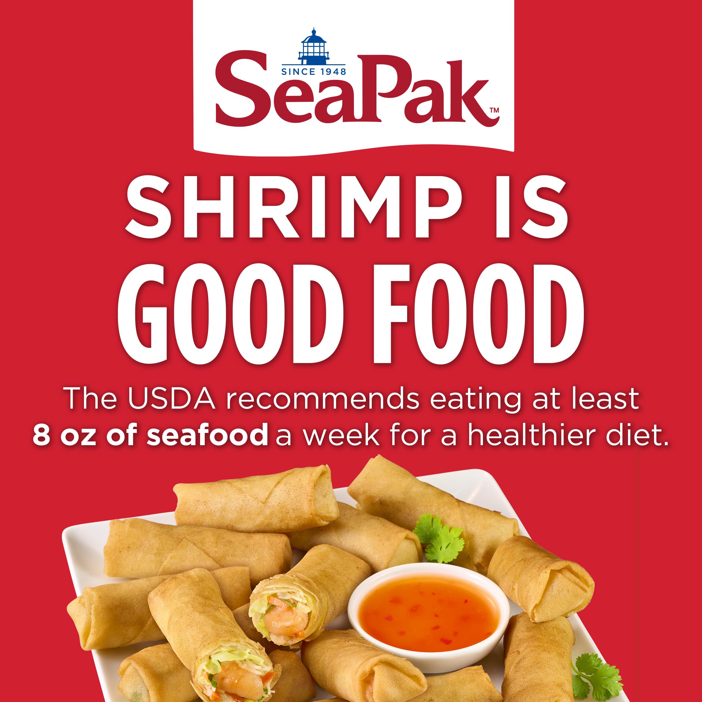 SeaPak Frozen Meals - Shrimp Spring Rolls with Sweet Chili Sauce Easy to Bake Frozen Appetizers for Parties — view 7