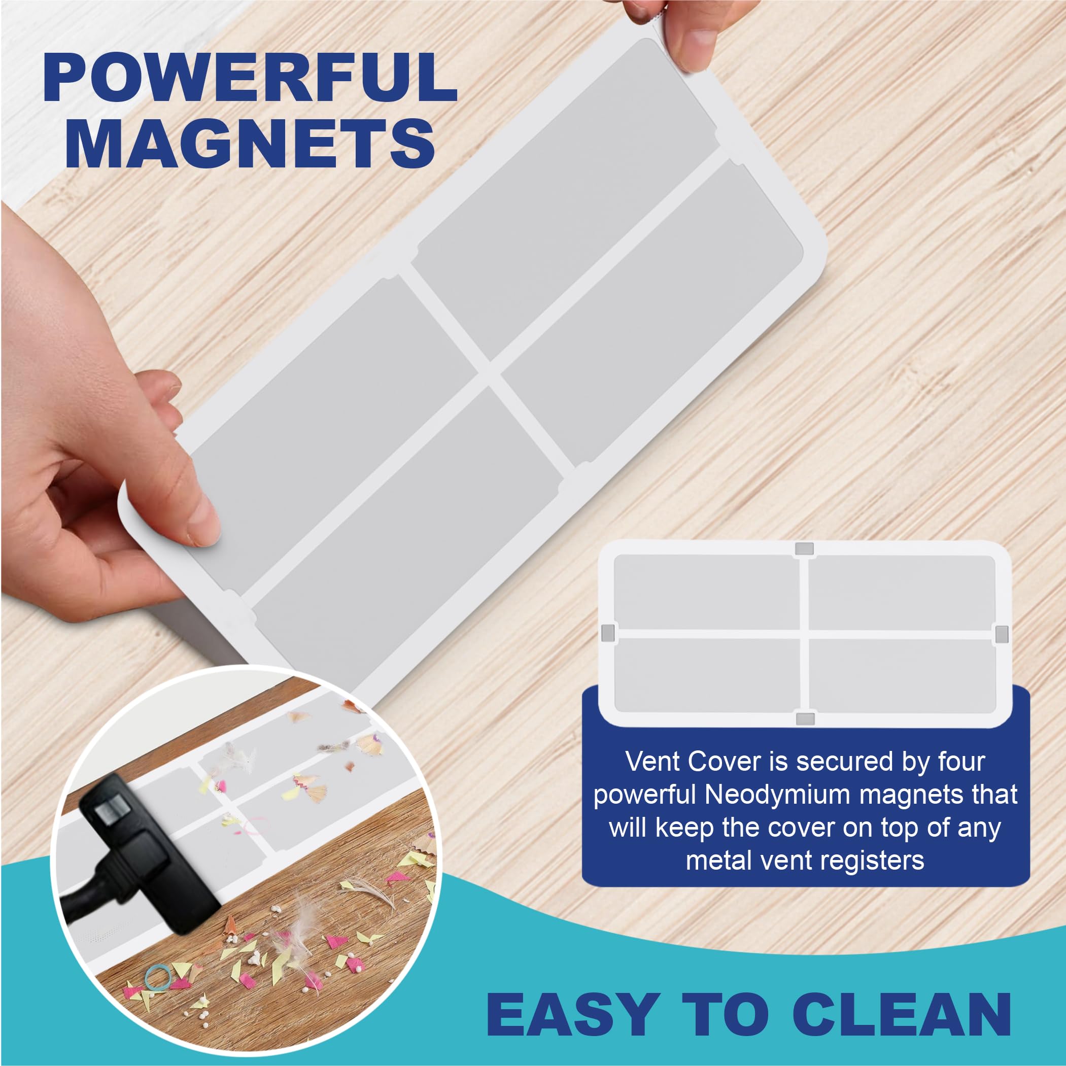 Neodymium Magnetic Vent Grille Filter Cover Keeps Things In Out