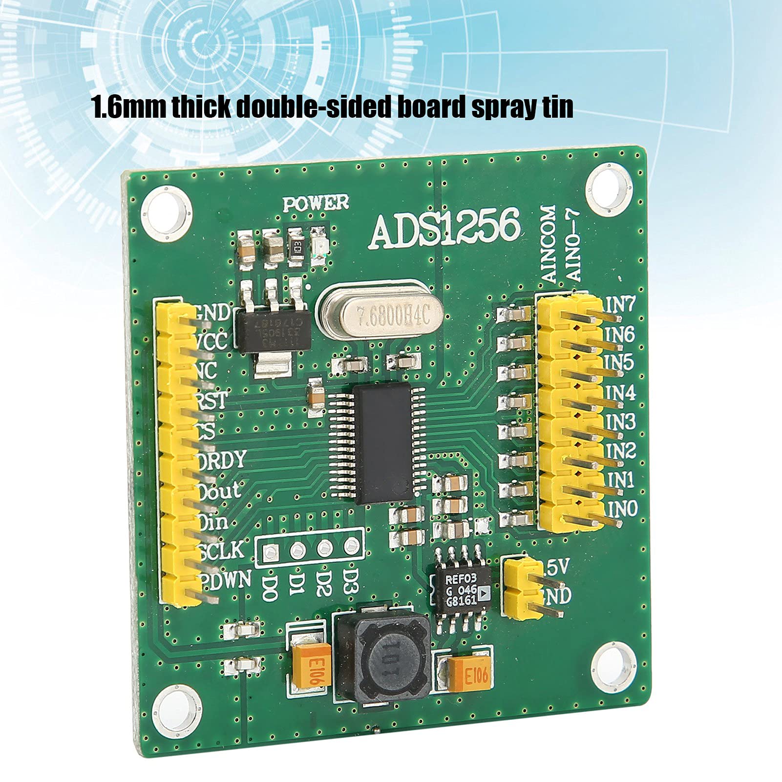 Modulo di Conversione Analogico a Digitale ADS1256 Scheda di Acquisizione Segnale ADC a 8 e 24 Bit per Conversione Dati Ad Alta Precisione