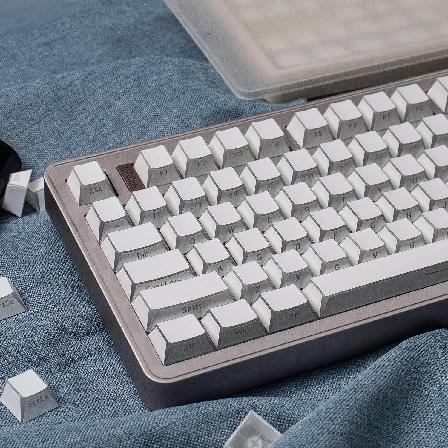 Sumgsn Juego de 137 Teclas Laterales Brillantes PBT Cherry Profile Keycaps para Teclado mecánico Cherry MX 61/64/87/104/108
