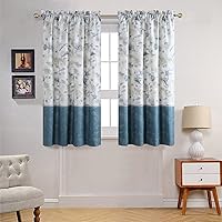 Vista 15 de Cortina de ducha Tremiti Aqua Starfish de poliéster, cortinas impermeables para baño con rayas verdes impresas, 72" x 78" extralarga