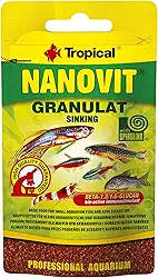 Tropical Ração Para Peixes Nanovit Granulat 10G Para Peixes