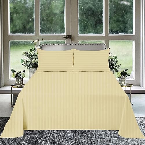 Sábanas planas de 3 piezas de 800 hilos 100% algodón egipcio, tamaño King extra grande (120 x 120 pulgadas), sábana encimera para hotel y hospital,