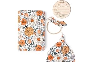 Konssy Baby Girl Newborn Receiving Blanket Set