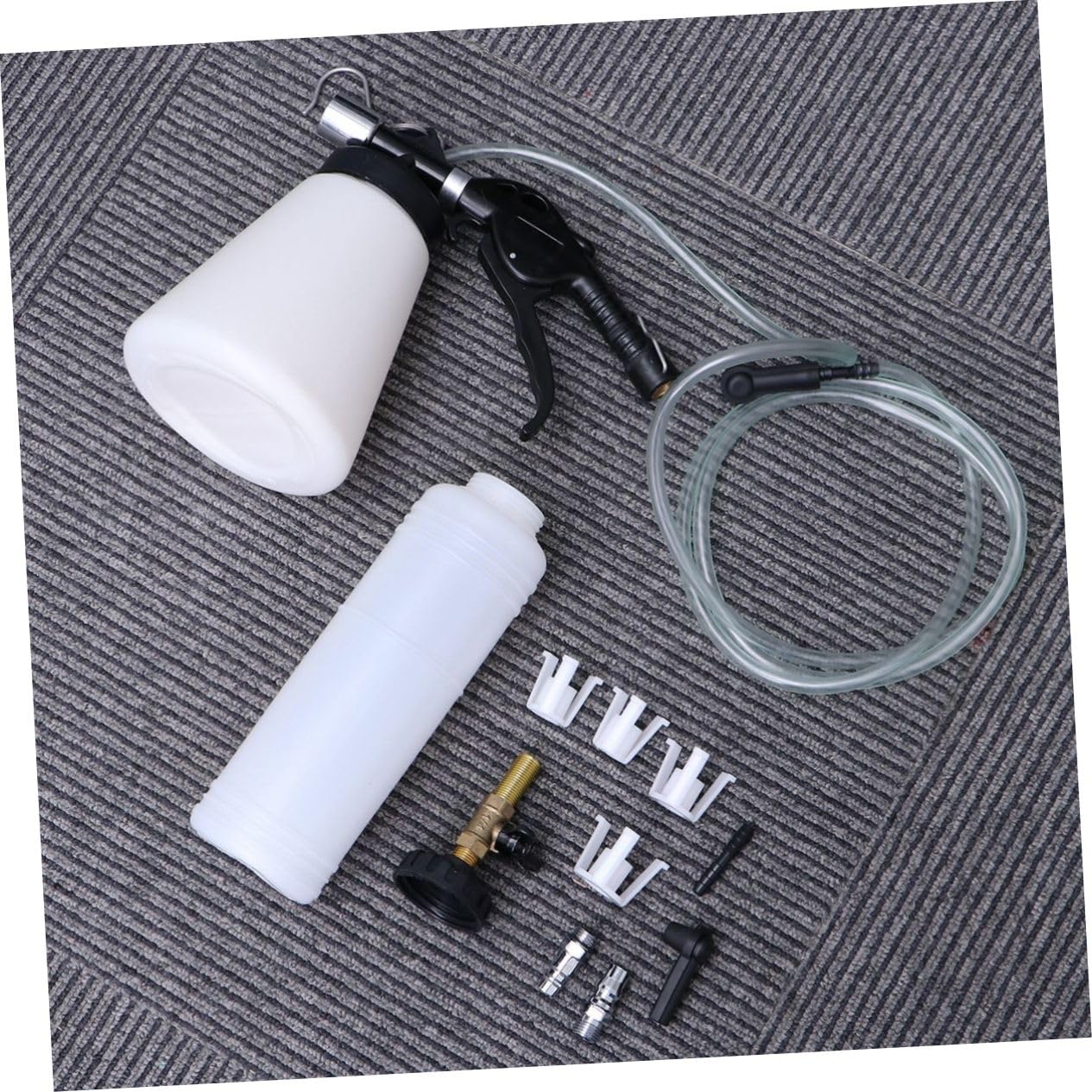 OUNONA Kit de Purga de Líquido de Frenos y Plástico para Automóvil Herramienta Limpia Gran Capacidad para Sangrado de Frenos en Taller y Otros Vehículos