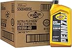 Pennzoil Ultra Platinum Full Synthetic 0W-40 Motor Oil, 1 Quart (6 Pack)