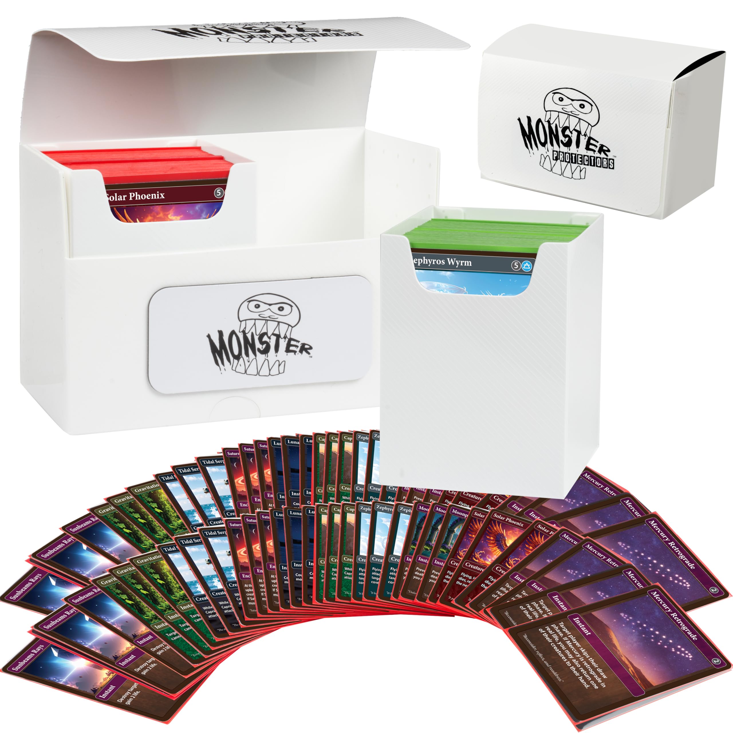 Amazon.com: Monster Protectors Magnetic XL Double Deck Box-White