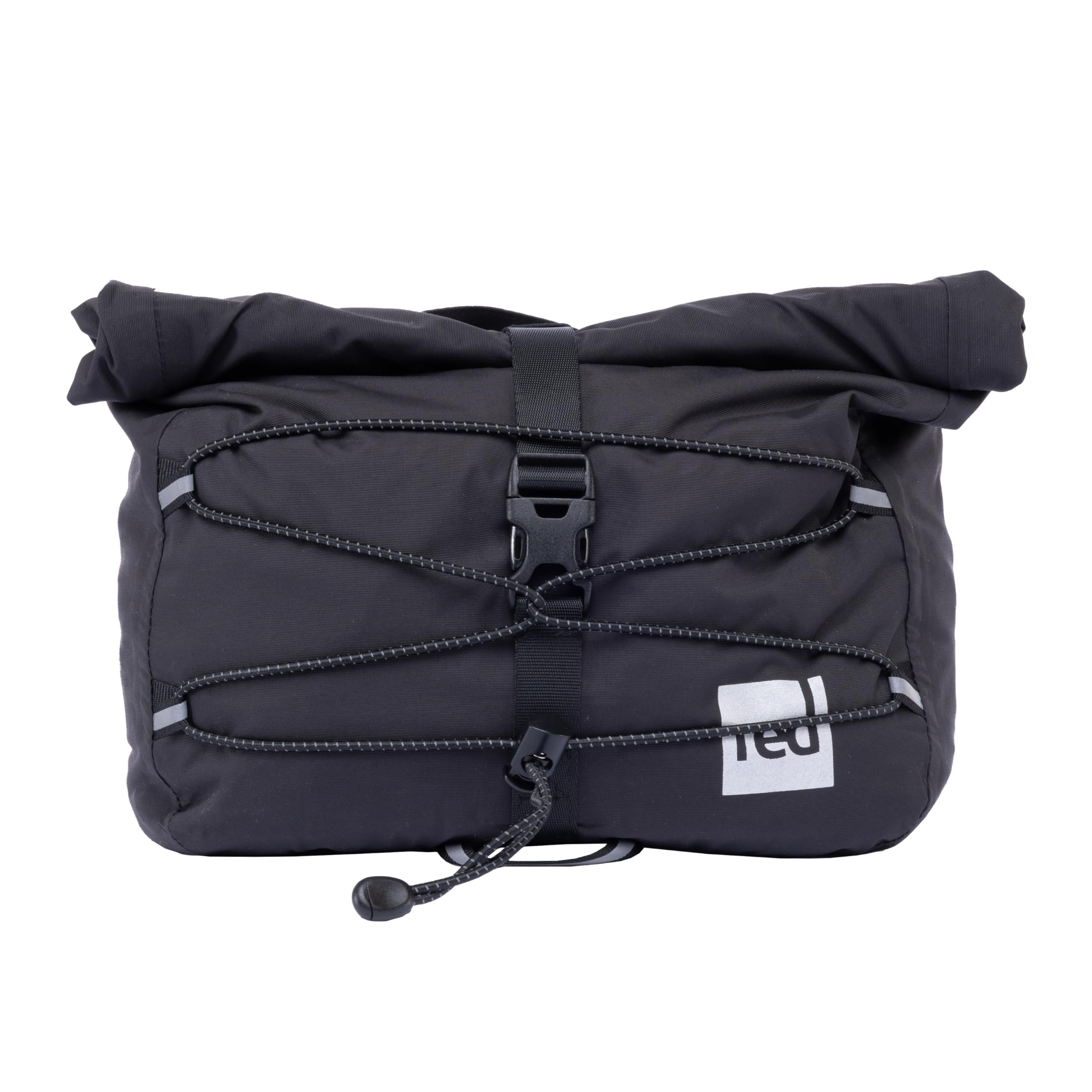 Red Original Unisex PFC-Free Waterproof Cross Body Bag - Lightweight, 100% Recycled Fabric, Practical Storage for all Weather, Walking, Boating, Cycling, Hiking, Camping, Beach (Obsidian Black, 7L)