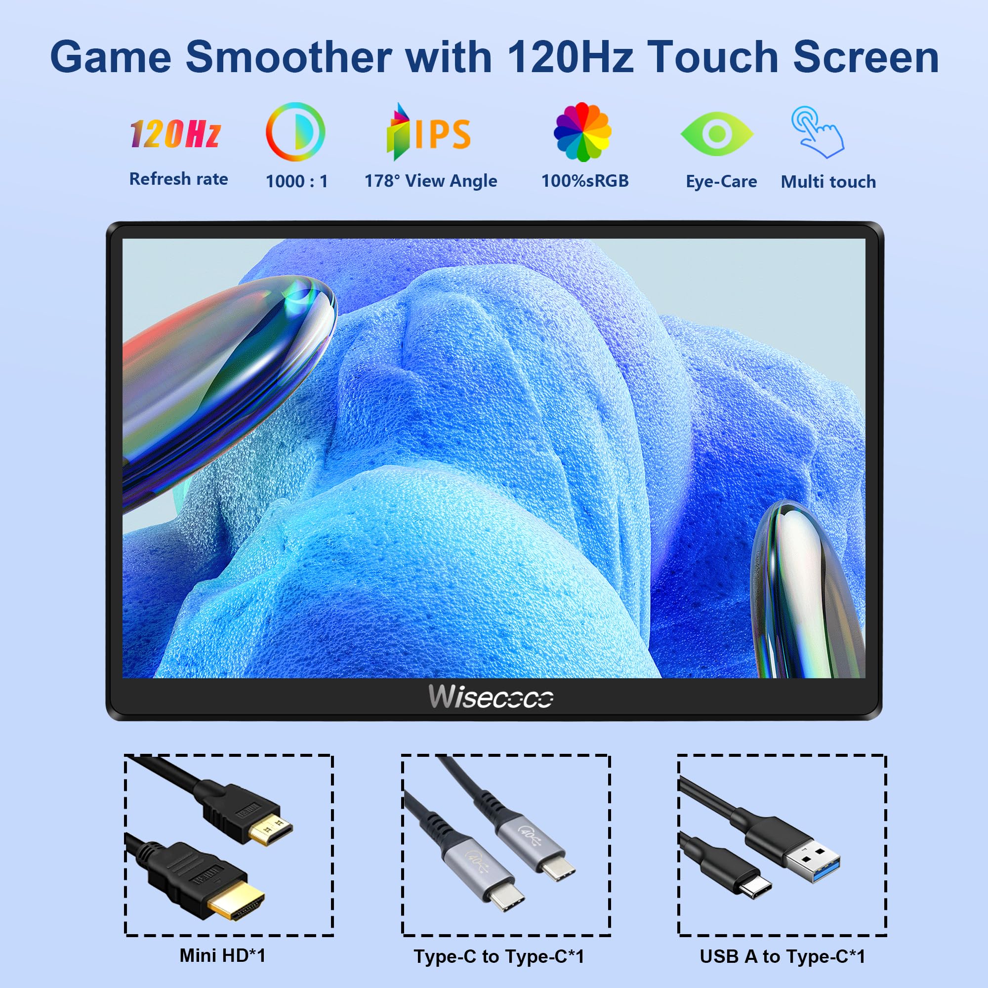Amazon.co.jp: wisecoco 7インチ デュアルスクリーン 2人用ゲーム用