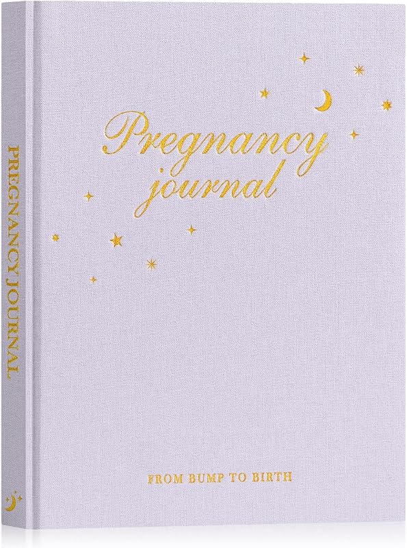 Lanpn Mi Diario de Embarazo Libro de Recuerdos para Mamá Primeriza, Anuncio de Embarazada de 156 Páginas Debe Tener Planificador, Libro de Recuerdos de Mamá para Ser Regalo de Recuerdo Diario de Seguimiento de Embarazo para Esperando Nuevos Padres Púrpura