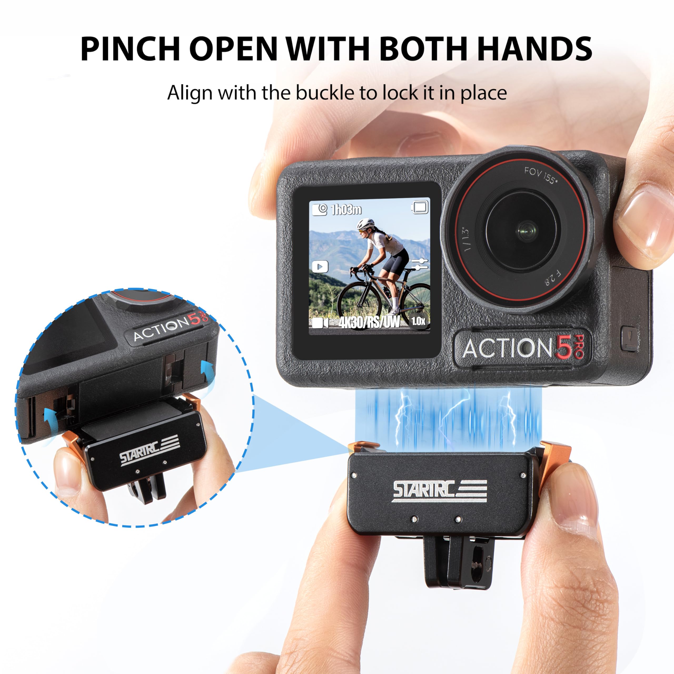 Amazon | Tomat DJI向けOsmo Action 5 Pro 磁気マウント 、オズモ