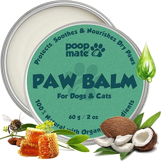 Dog Paw & Nose Balm (2 oz) | Natural, Lick-Safe Soothing Balm with Coconut Oil & Shea Butter | Moisturizing Paw Butter & Snout Cream for Dry, Cracked Pads & Noses