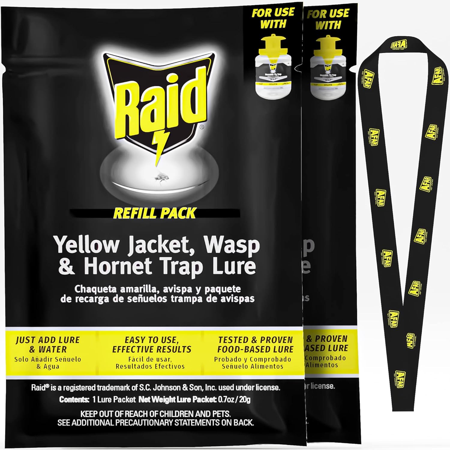 RAID XL Reusable Yellow Jacket Trap Refill & Wasp Trap