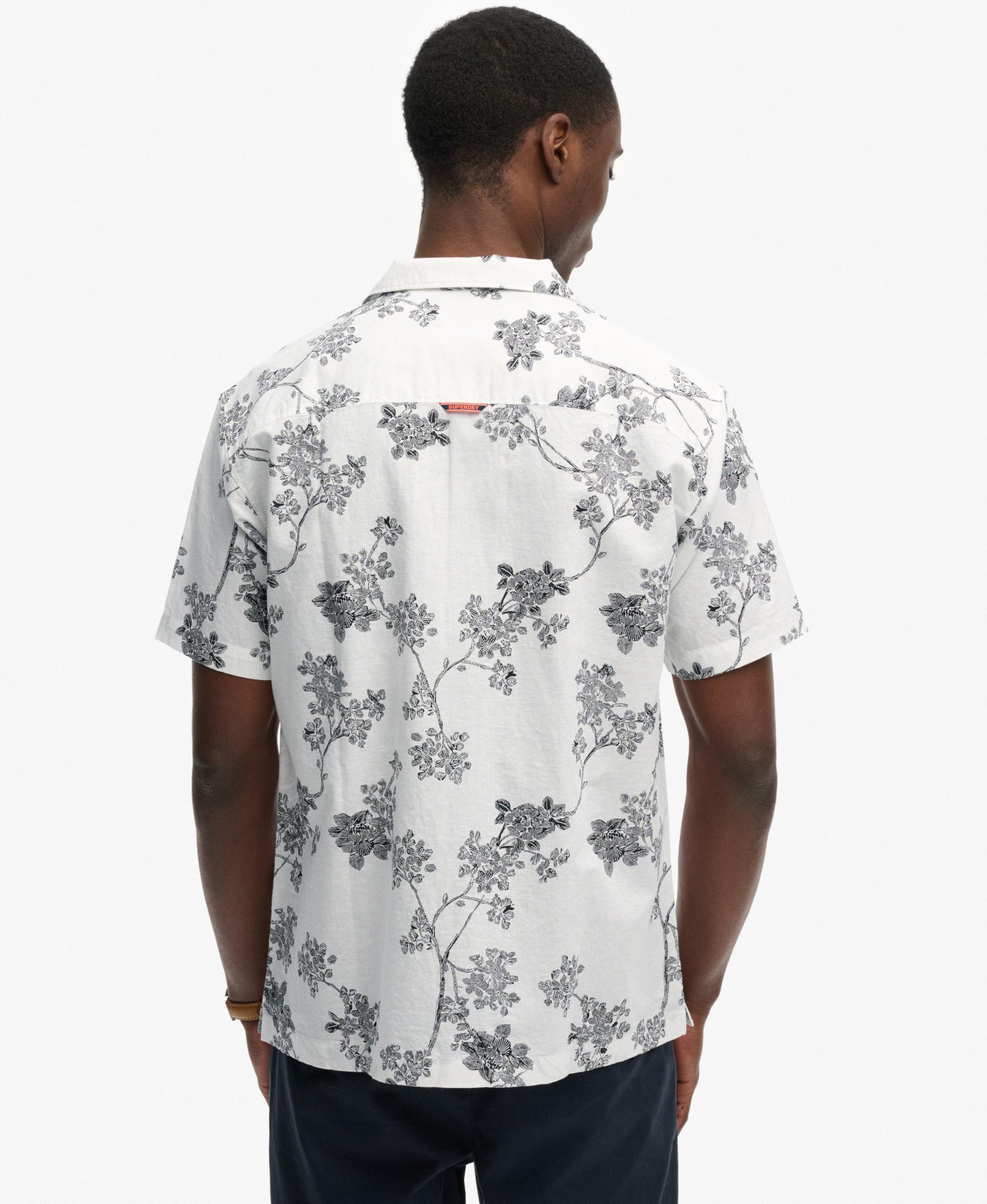 Superdry Herren Kurzärmeliges Strandhemd