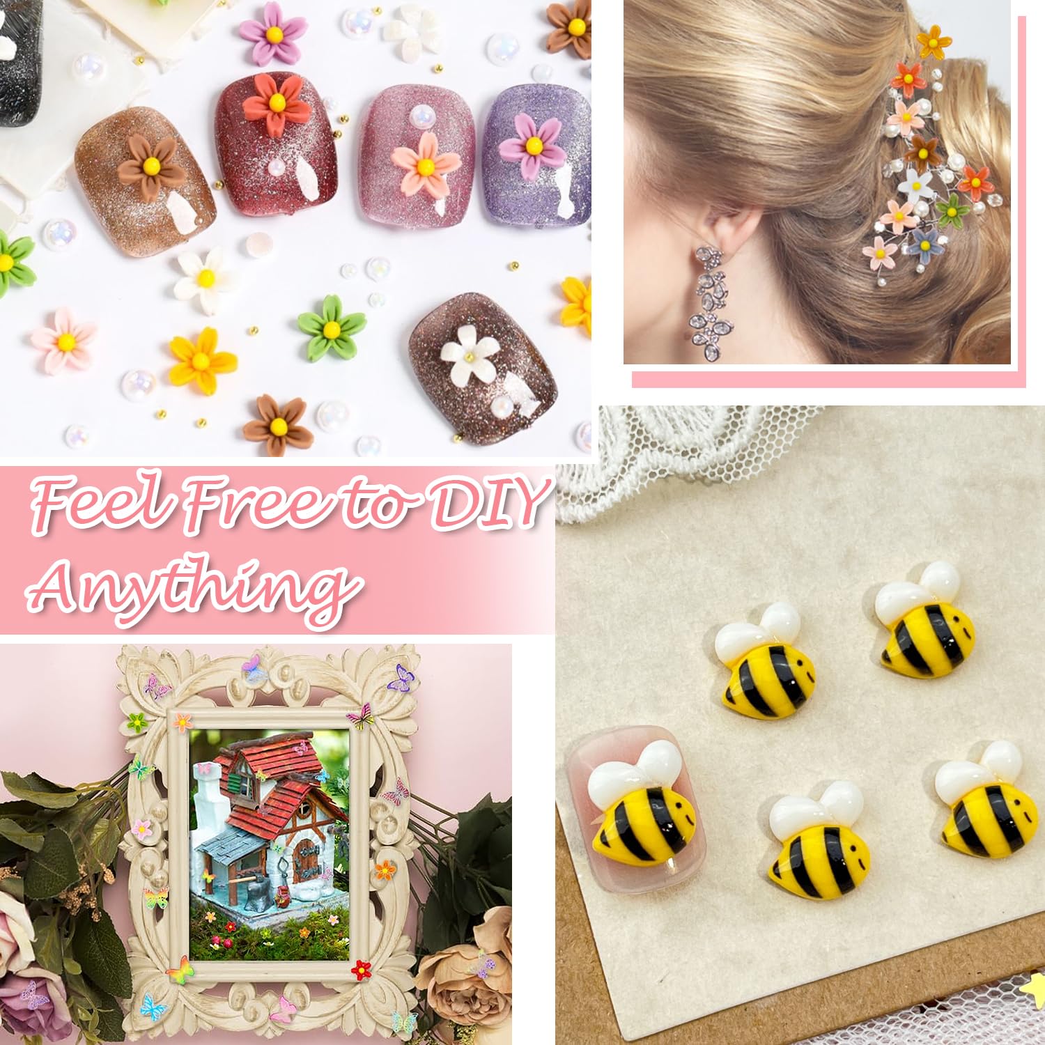 Modèle Sans Couture Avec Mignons Abeilles Papillons Coccinelles Fleurs Et Brindilles Papier Numerique Pastel Mignon 41523595