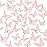 3D Gold Butterfly Wall Decor 3 Sizes 4 Styles Butterfly Party Decorations Cake Decorations Removable Stickers Wall Decor Room Mural Metallic Kids (Pink, 96Pcs)