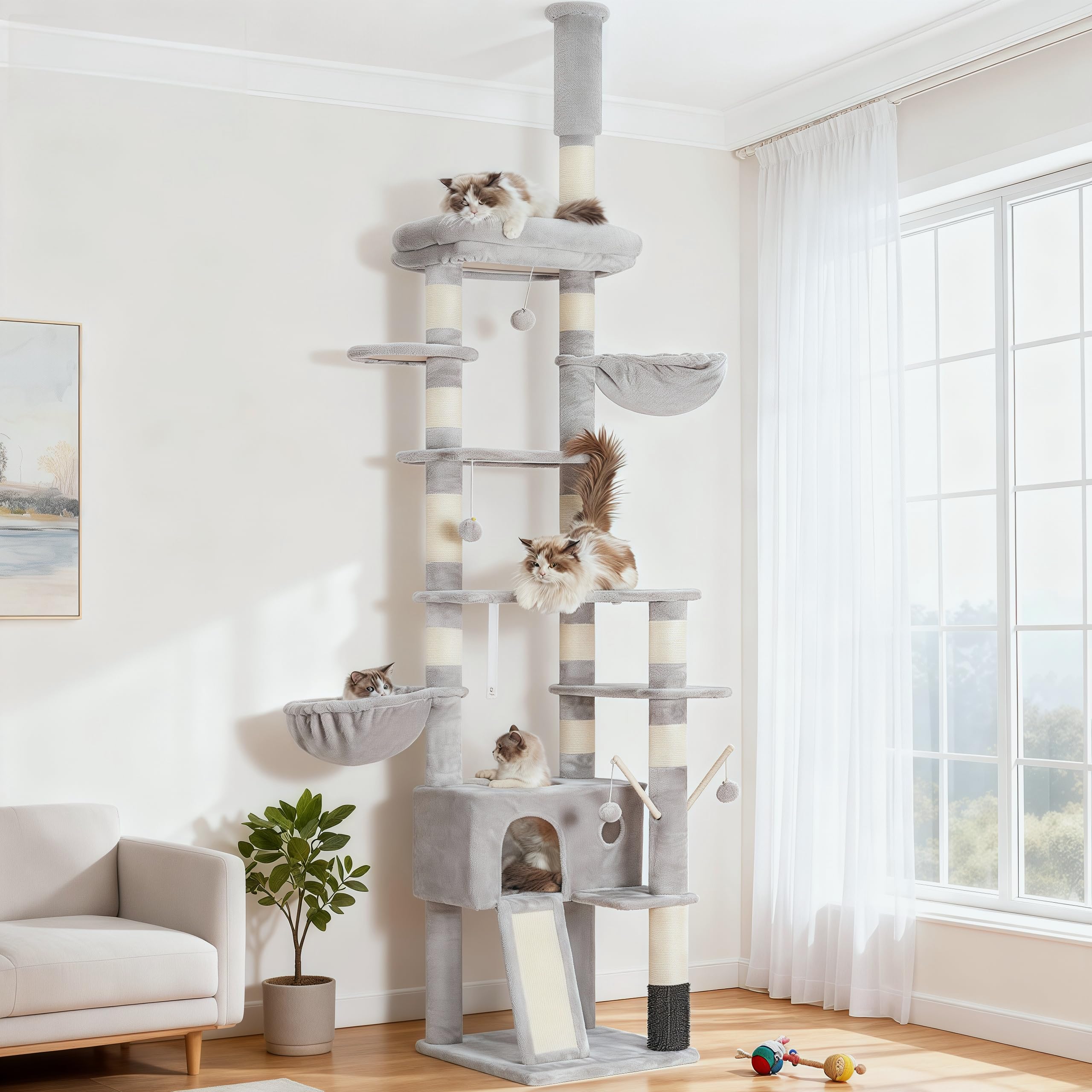 Hey-brother 3-Pillar Cat Tree