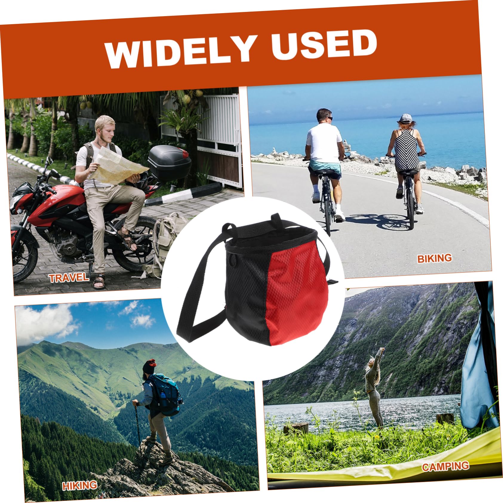 BESPORTBLE Chalk Bag for Climbing and Training Gymnastics Chalk Bag Lightweight Compact and Easy Access