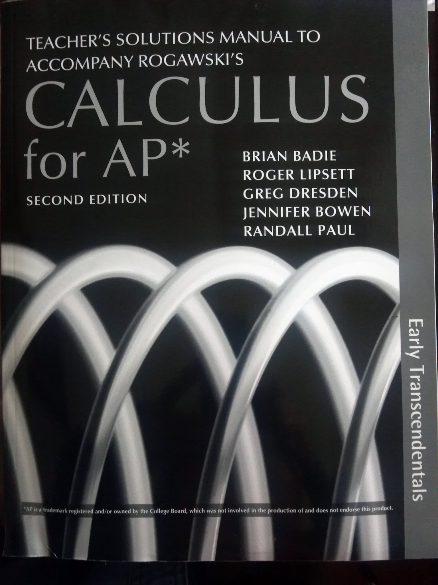 Solution Manual to Accompany Calculus for Ap* 2nd Ed