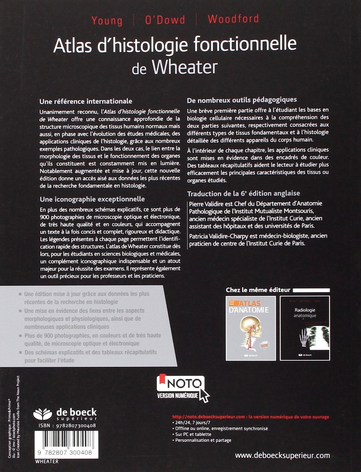 Atlas d'histologie fonctionnelle de Wheater
