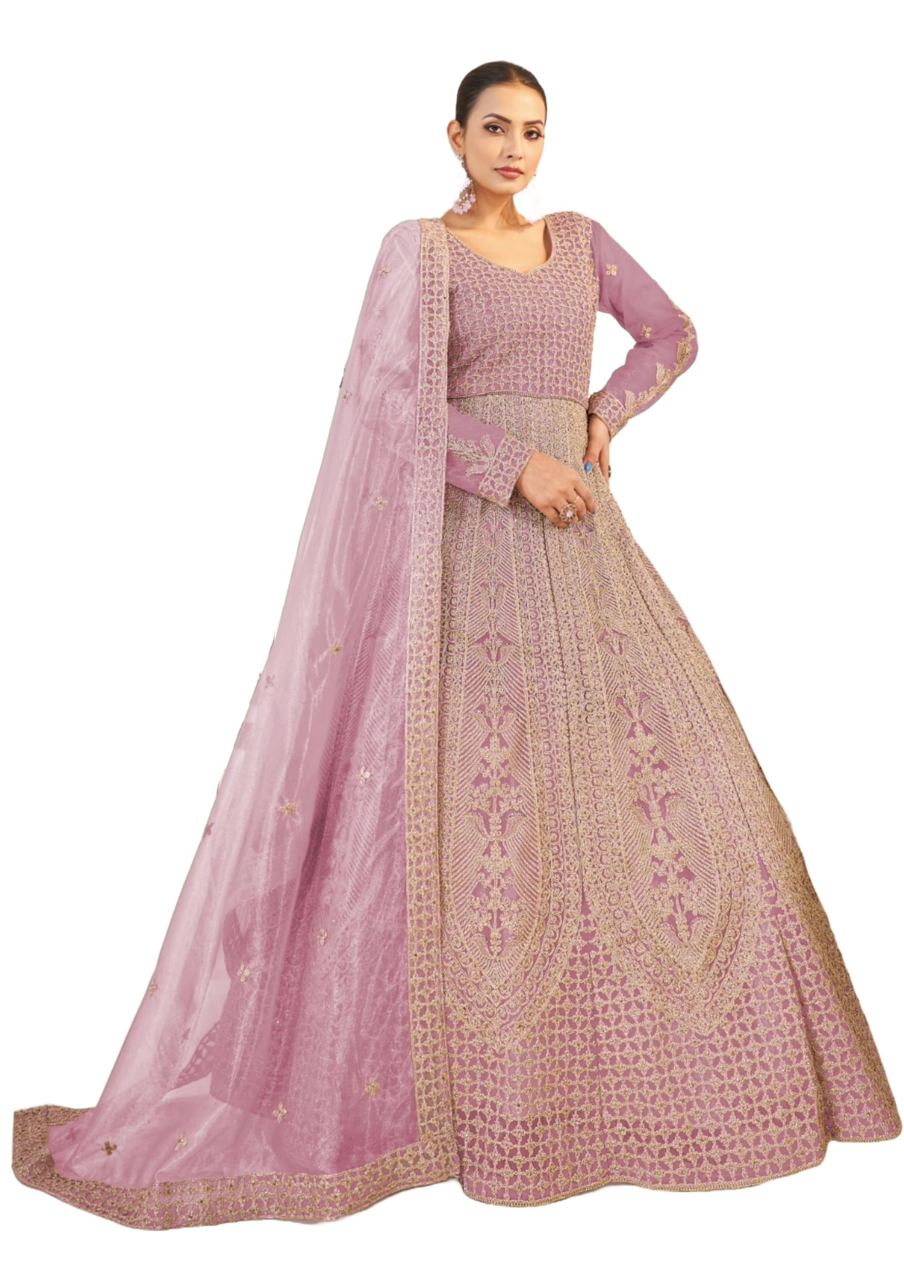 Vestido de trabajo para mujer de tela de sarga con mariposa pura en la parte delantera y trasera, codificación pesada y piedra completa 11464