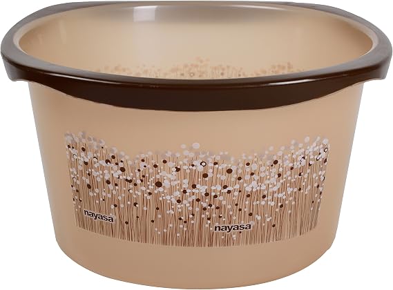 Nayasa Plastic Bathroom Set -Brown - 6 Piece