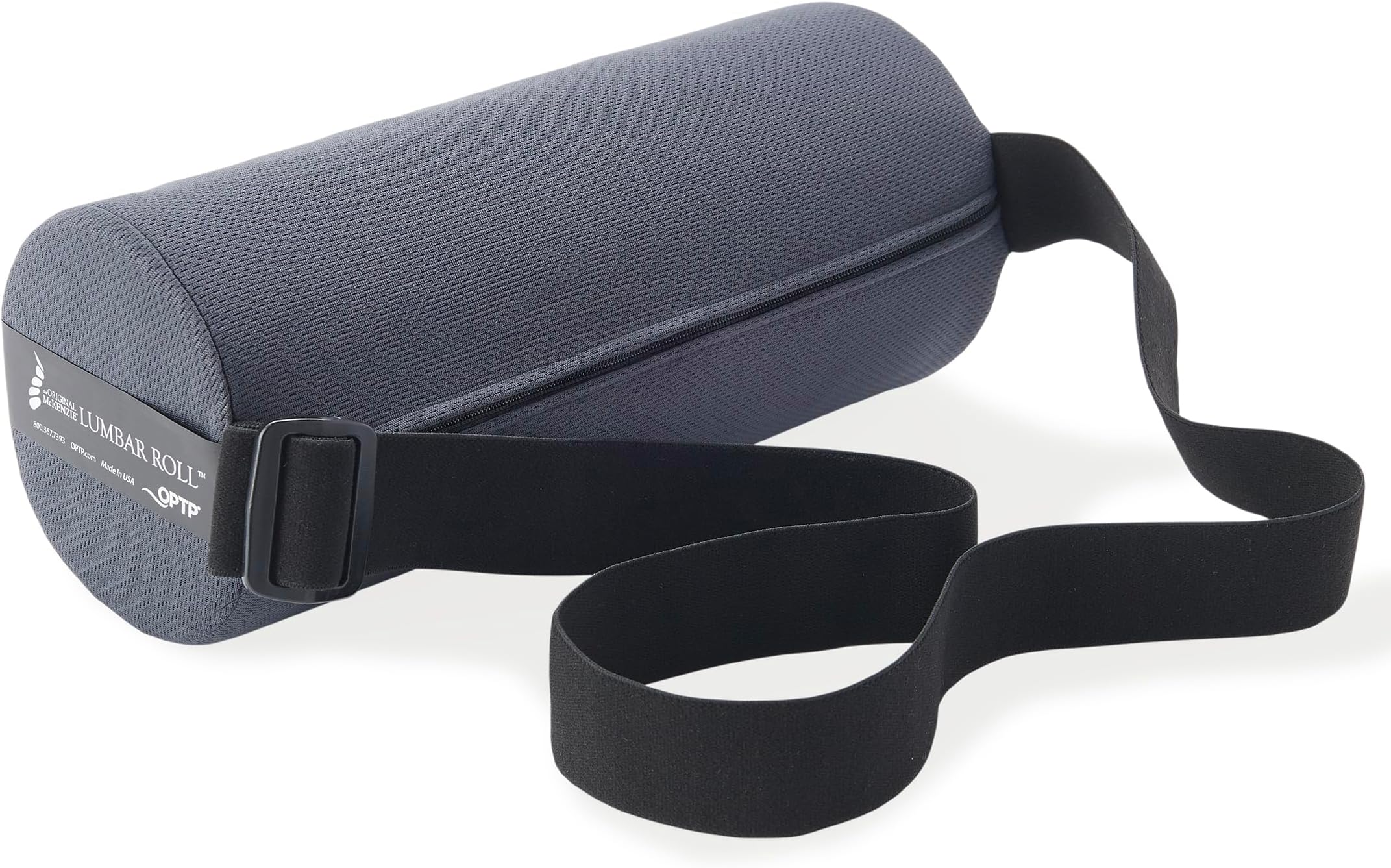 OPTP The Original McKenzie Lumbar Roll – USA-Made Low Back Lumbar Support for Office Chair & Car Seat Back Support Cushion. The Preferred Lumbar Pillow by Physical Therapists - Firm Density