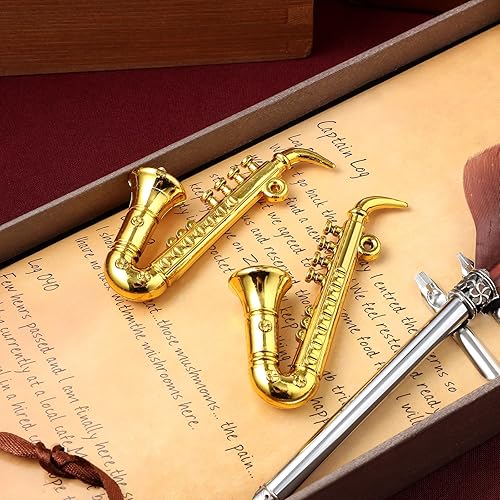 Miniatura 9 de Mini modelo de saxofón modelo de saxo en miniatura, colección musical, adornos decorativos modelo (9)