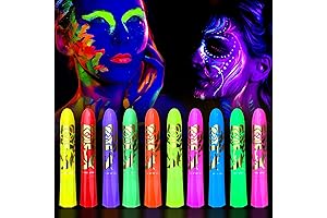 10 Color Neon Glow Glow In the Dark Paint