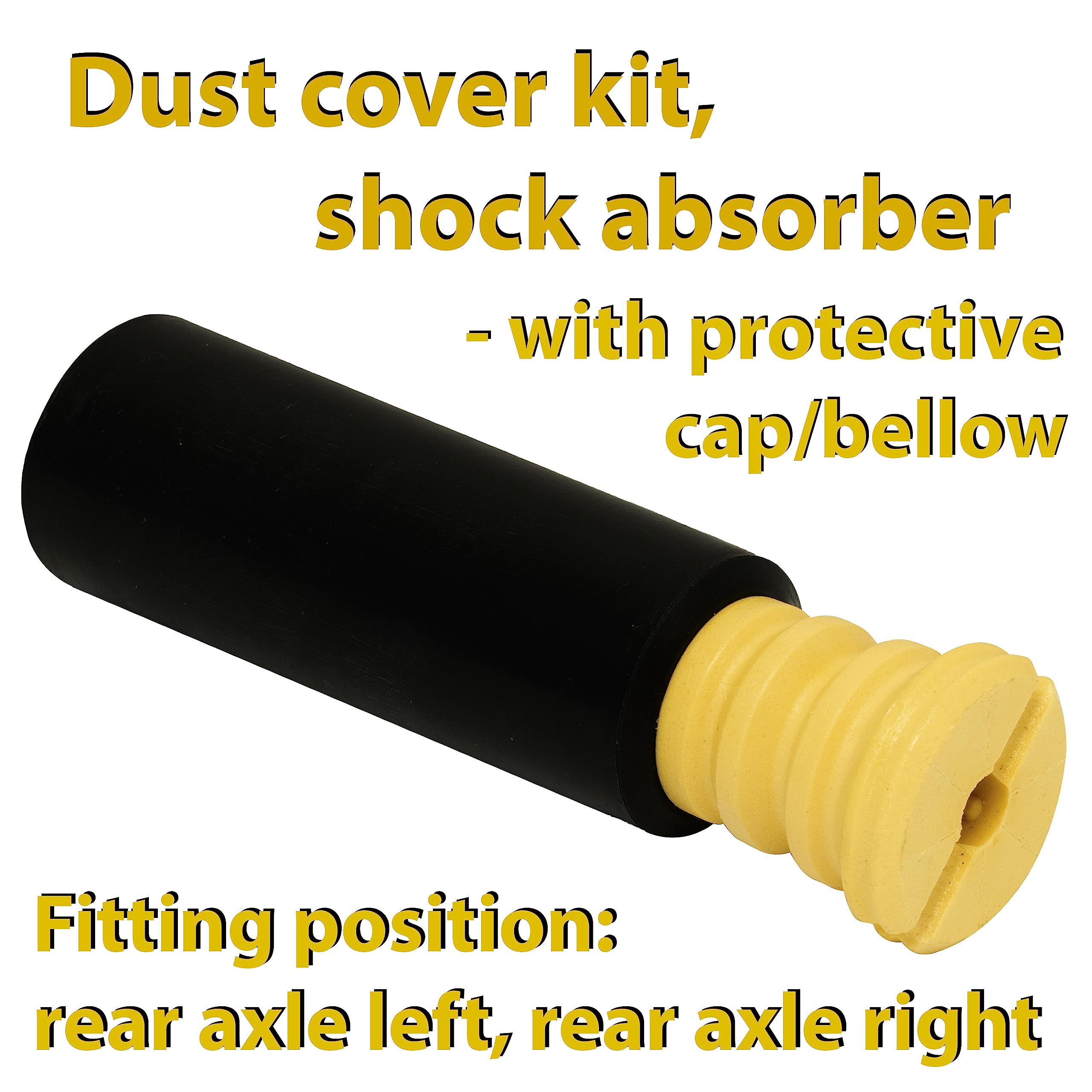 AERZETIX Kit Protection Poussière Amortisseur Arrière G/D – Compatible BMW OE 33504034410, 33536767334