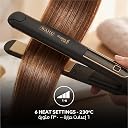 Wahl India WCHS6-1524 Argan Oil Infused Straightener; 3 Heat Settings- (180 ℃ – 200 ℃ – 220 ℃); Extra long Ceramic floating plate; LED temperature display, Black and Rose Gold gallery image